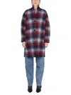 Isabel Marant Étoile Checked Long-sleeve Coat In Multi