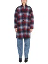 Isabel Marant Étoile Checked Long-sleeve Coat In Multicolour