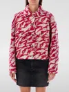 Isabel Marant Étoile Cropped Jacket Patterned Chest Pockets In Beige