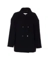 Isabel Marant Étoile Double-breasted Coat With Notched Lapels And Front Pockets