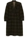 Isabel Marant Étoile Gislene Plaid Virgin Wool Coat In Brown