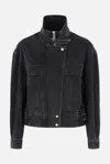 Isabel Marant Étoile Black Joseline Denim Jacket In Multi
