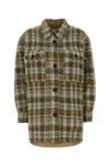 Isabel Marant Étoile Cappotto Harveli In Misto Poliestere Ricamato Donna In Multicolor