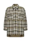 Isabel Marant Étoile Cappotto Harveli In Misto Poliestere Ricamato Donna In Multicolor