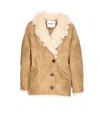 Isabel Marant Étoile Isabel Marant Etoile Eco Shearling Clea Coat In Neutral