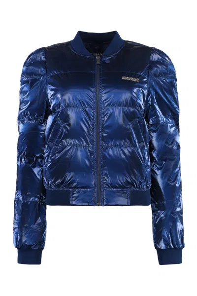 Isabel Marant Étoile Cody Bomber Jacket In Technical Fabric In Blue