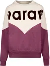 Isabel Marant Étoile Isabel Marant Etoile Two-tone Cotton Blend Houston Sweatshirt In Pink
