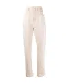 Isabel Marant Étoile Color Stitching Jeans In Nude