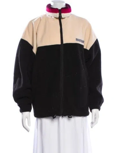 Pre-owned Isabel Marant Étoile Colorblock Pattern Bomber Jacket In Gray