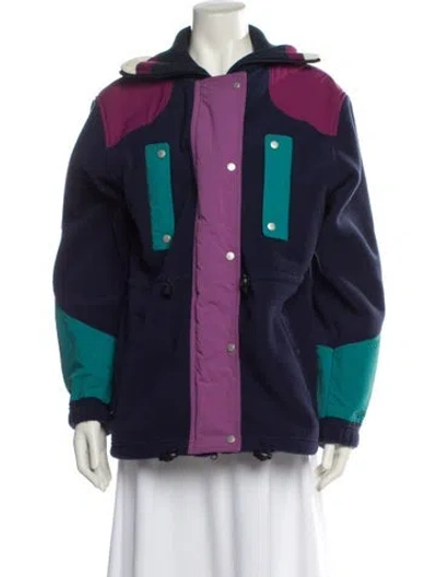 Pre-owned Isabel Marant Étoile Colorblock Pattern Jacket In Blue
