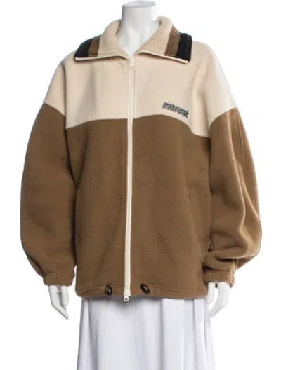 Pre-owned Isabel Marant Étoile Colorblock Pattern Jacket In Brown