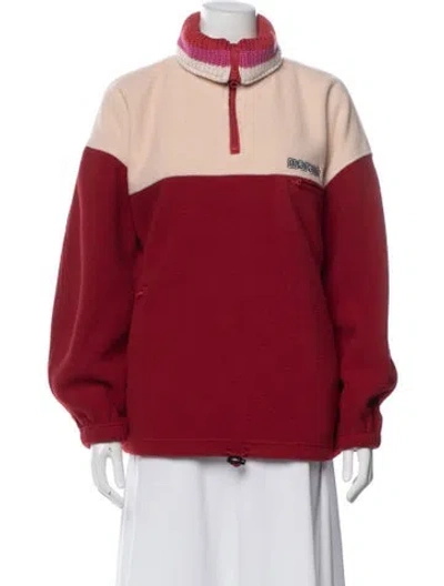 Pre-owned Isabel Marant Étoile Colorblock Pattern Jacket In Red