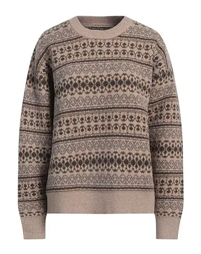 Isabel Marant Étoile Colorful Wool Sweater In Brown