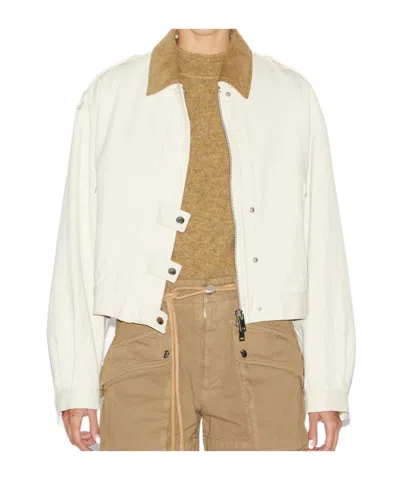 Isabel Marant Étoile Contrasting-collar Jacket In White