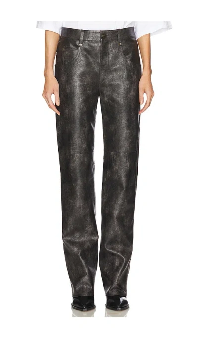 Isabel Marant Étoile Hose Aus Kunstleder Coralea In Black