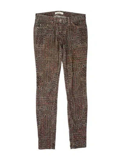 Pre-owned Isabel Marant Étoile Corduroy Skinny Leg Pants In Brown