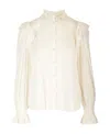 Isabel Marant Étoile Cotton-blend Blouse In White