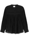 Isabel Marant Étoile Cotton Blend Plalia Blouse In Black