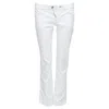 Isabel Marant Etoile Cotton Blend Rope Applique Jeans In White