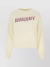 ISABEL MARANT ÉTOILE COTTON BLEND SWEATSHIRT WITH TONAL LOGO PRINT