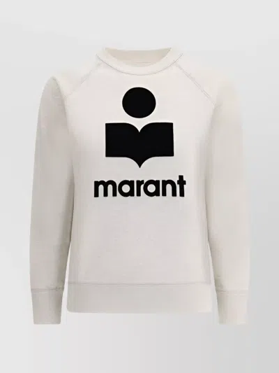 Isabel Marant Étoile Cotton Crew Neck Sweatshirt In White