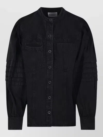 Isabel Marant Étoile Cotton Fitted Jacket In Black