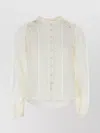 Isabel Marant Étoile Cotton Greicy Shirt Lace Detailing In White