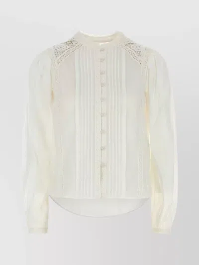 ISABEL MARANT ÉTOILE COTTON GREICY SHIRT LACE DETAILING