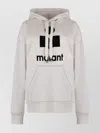 Isabel Marant Étoile Cotton Hoodie With Drawstring Hood And Kangaroo Pocket In Silver