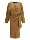 Isabel Marant Étoile Cotton Jersey Dress In Brown