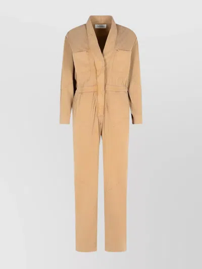 ISABEL MARANT ÉTOILE COTTON JUMPSUIT WITH BUTTON CUFFS AND ELASTIC WAISTBAND