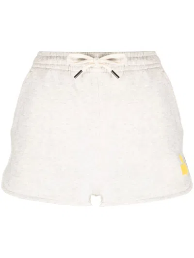 Isabel Marant Étoile Cotton Mini Shorts In Nude