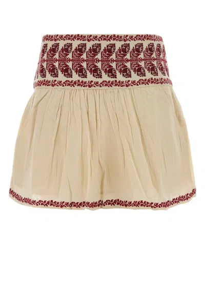 Isabel Marant Étoile Isabel Marant Etoile Cotton Picadilia Mini Skirt In Multi