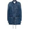 Isabel Marant Étoile Denim Coat Featuring Adjustable Waist