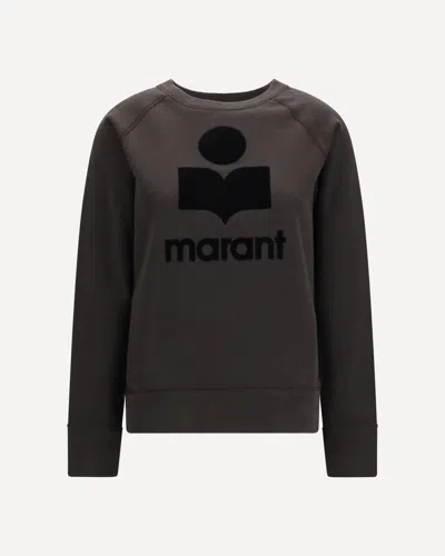 Isabel Marant Étoile Black Cotton Sweatshirt In Brown