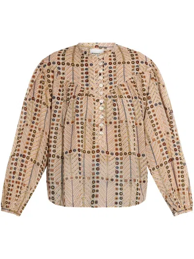 ISABEL MARANT ÉTOILE COTTON VOILE BLOUSE