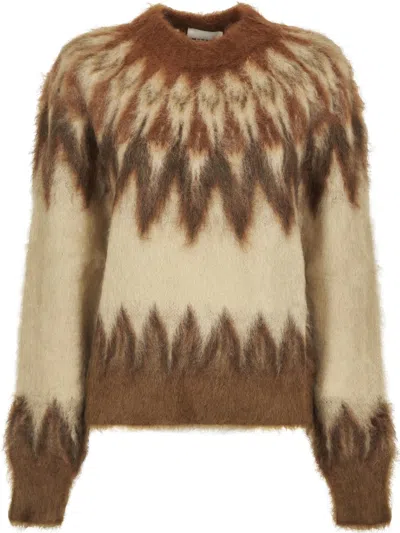ISABEL MARANT ÉTOILE ISABEL MARANT ÉTOILE COZY GEOMETRIC KNIT SWEATER