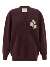 Isabel Marant Étoile Norton Cardigan In Burgundy