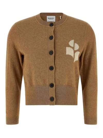 Isabel Marant Étoile Newton Cardigan In Brown