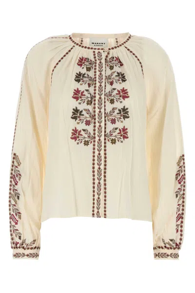 Isabel Marant Étoile Isabel Marant Etoile Women Cream Cotton Lynne Blouse In Neutral