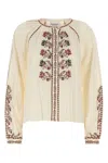 Isabel Marant Étoile Isabel Marant Etoile Cream Cotton Lynne Blouse In Neutral