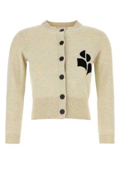 Isabel Marant Étoile Isabel Marant Etoile Cream Cotton-blend Newton Cardigan In Yellow