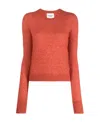 Isabel Marant Étoile Crew-neck Alpaca Wool-blend Jumper In Red