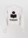 Isabel Marant Étoile Crew Neck Jersey Sweatshirt With Mélange Effect In White