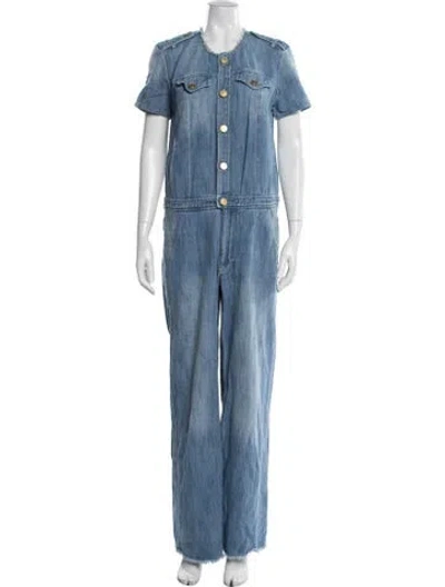 Pre-owned Isabel Marant Étoile Crew Neck Jumpsuit In Blue