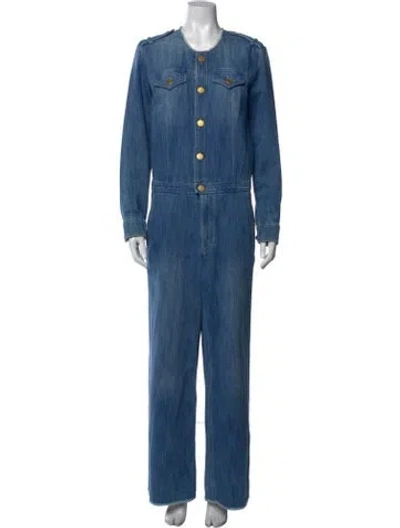 Pre-owned Isabel Marant Étoile Crew Neck Jumpsuit In Blue