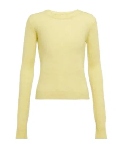 Isabel Marant Étoile Crew Neck Knit Sweater In Yellow