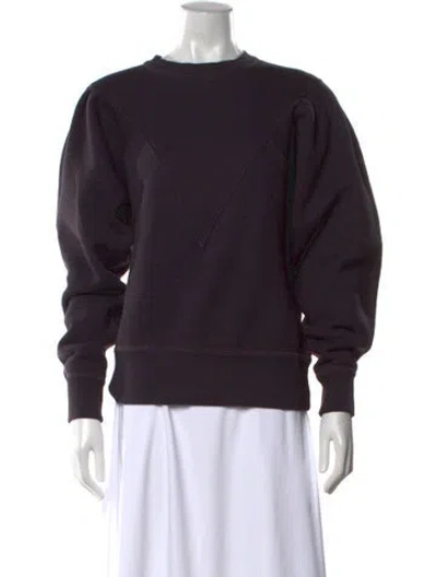 Pre-owned Isabel Marant Étoile Crew Neck Long Sleeve Sweatshirt In Brown