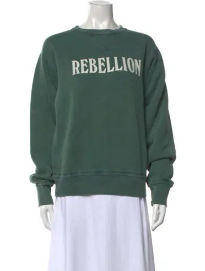 Pre-owned Isabel Marant Étoile Crew Neck Long Sleeve Sweatshirt In Green