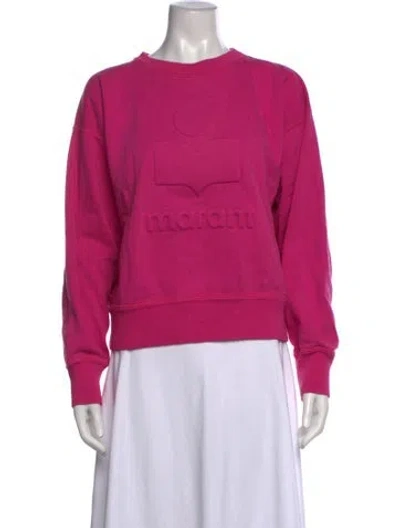 Pre-owned Isabel Marant Étoile Crew Neck Long Sleeve Sweatshirt In Pink